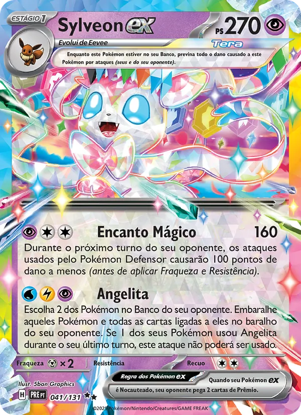 Sylveon ex Evoluções Prismáticas 041/131