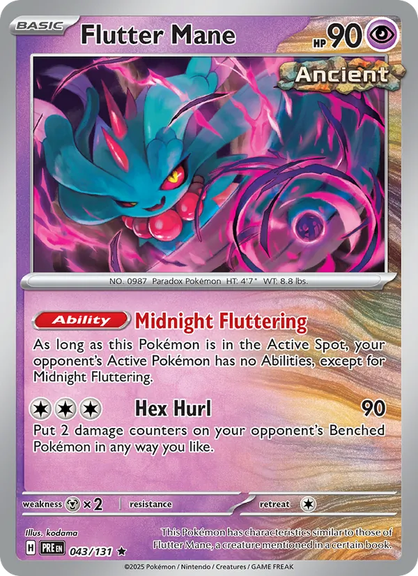Flutter Mane Prismatic Evolutions 043/131