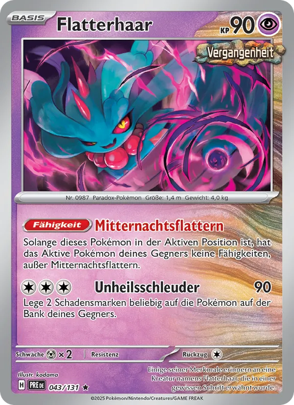 Flatterhaar Prismatische Entwicklungen 043/131