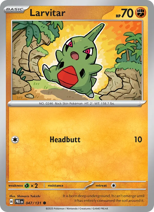 Larvitar Prismatic Evolutions 047/131