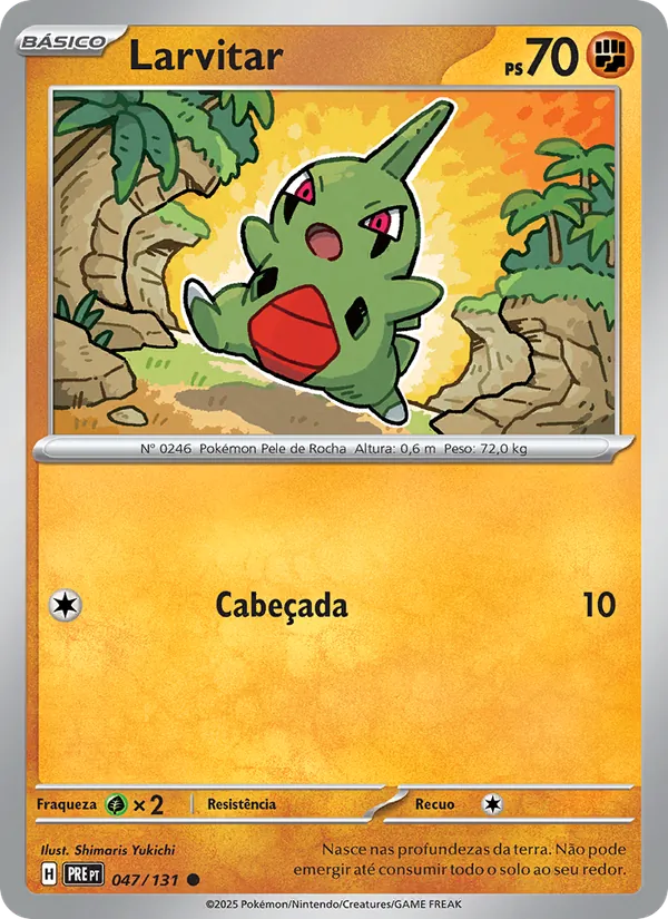 Larvitar Evoluções Prismáticas 047/131