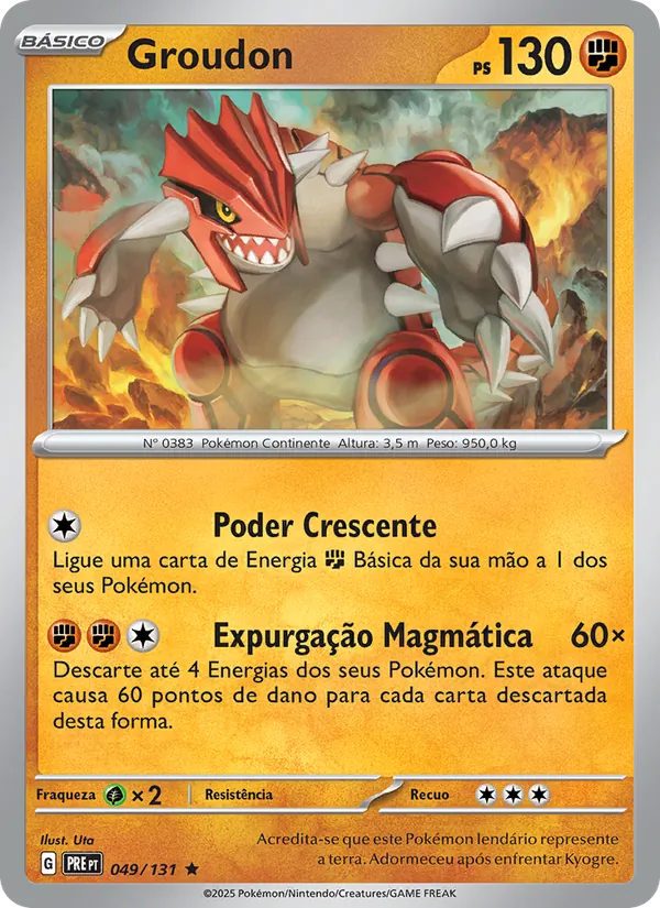 Groudon Evoluções Prismáticas 049/131