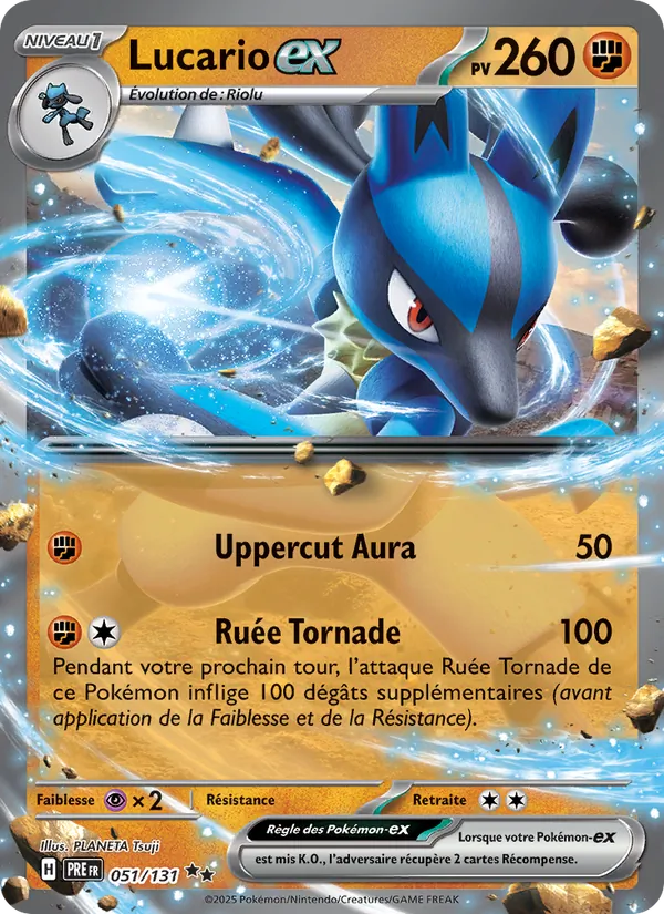 Lucario-ex Évolutions Prismatiques 051/131