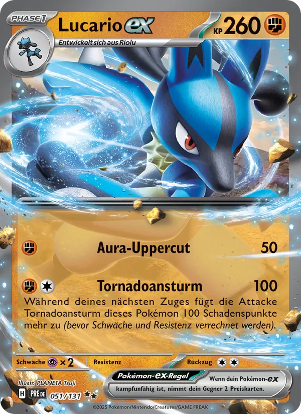 Lucario-ex Prismatische Entwicklungen 051/131