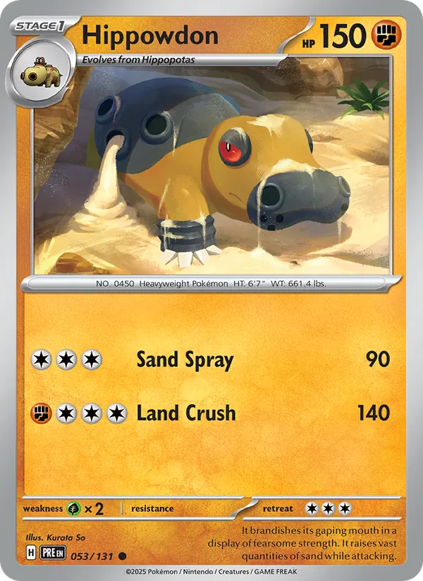 Hippowdon Prismatic Evolutions 053/131