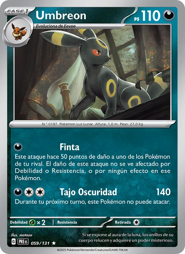 Umbreon Evoluciones Prismáticas 059/131