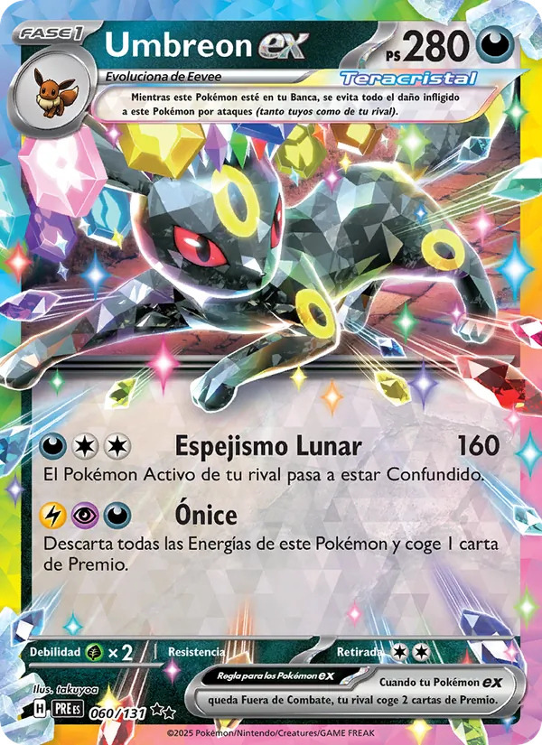 Umbreon ex Evoluciones Prismáticas 060/131