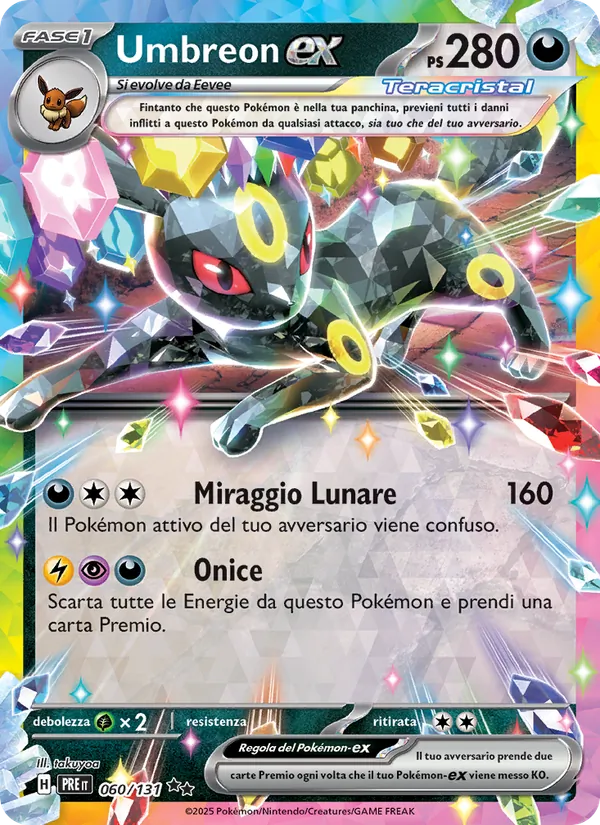 Umbreon-ex Evoluzioni Prismatiche 060/131