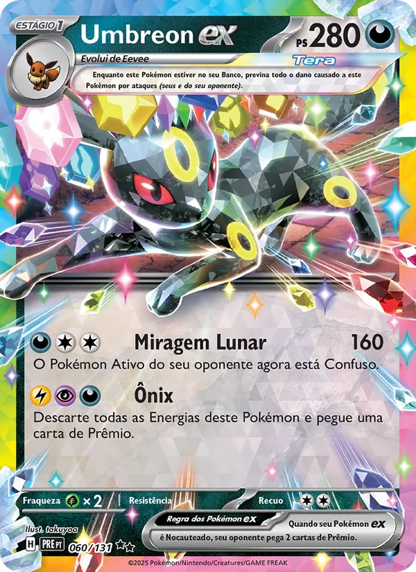 Umbreon ex Evoluções Prismáticas 060/131