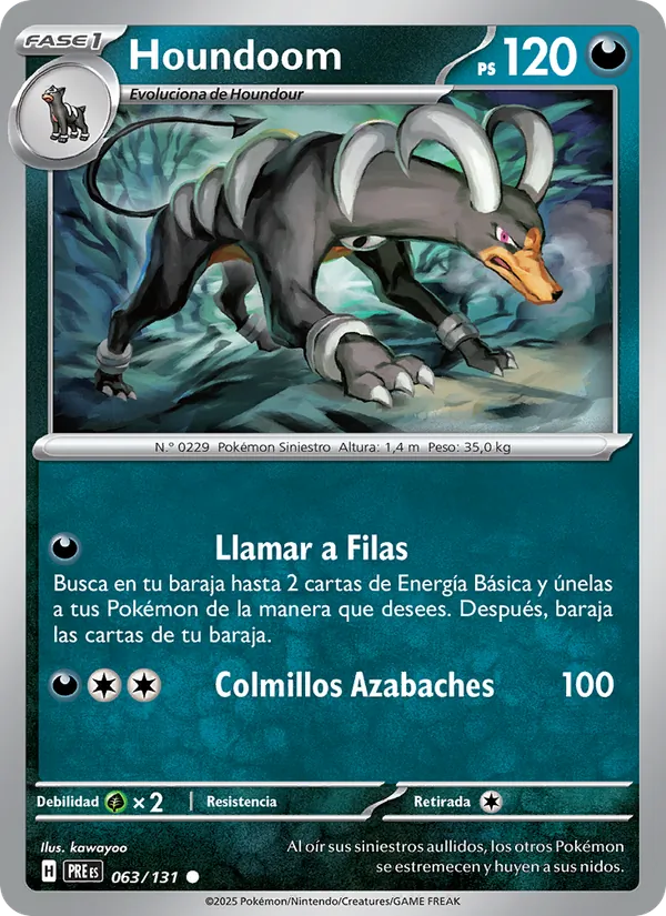 Houndoom Evoluciones Prismáticas 063/131