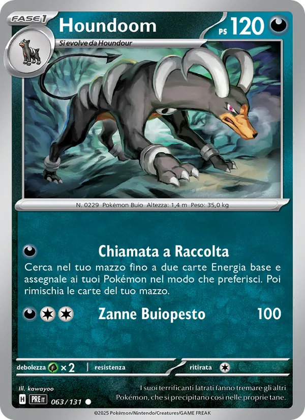 Houndoom Evoluzioni Prismatiche 063/131