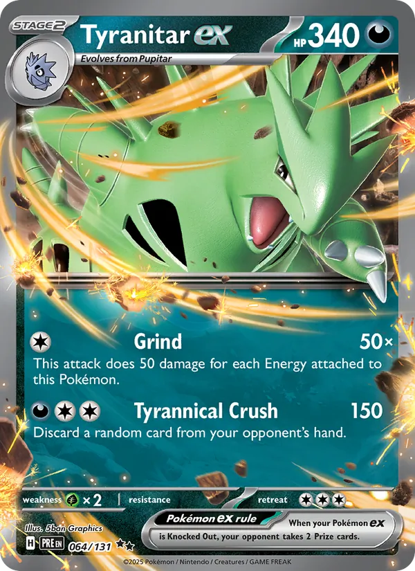Tyranitar ex Prismatic Evolutions 064/131