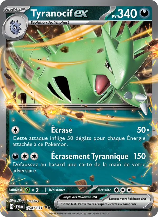 Tyranocif-ex Évolutions Prismatiques 064/131
