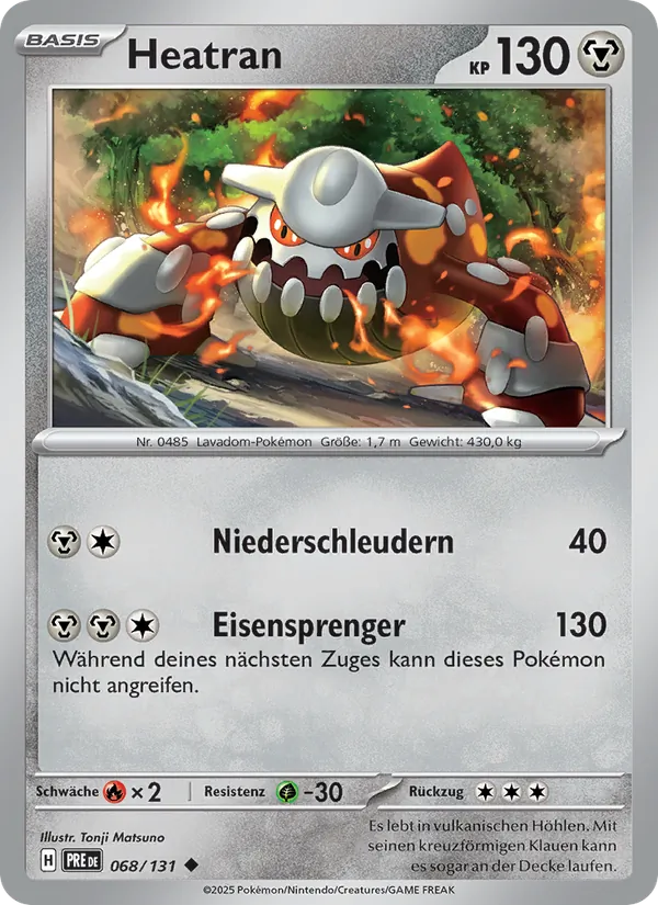 Heatran Prismatische Entwicklungen 068/131