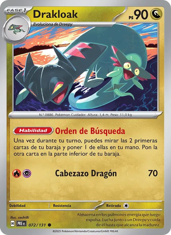 Drakloak Evoluciones Prismáticas 072/131