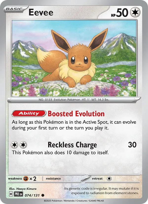 Eevee Prismatic Evolutions 074/131