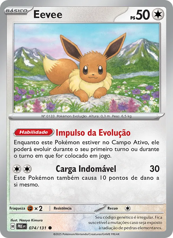 Eevee Evoluções Prismáticas 074/131