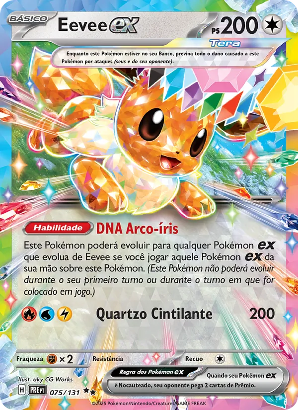 Eevee ex Evoluções Prismáticas 075/131