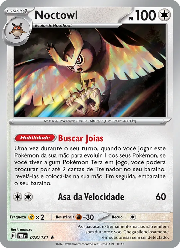 Noctowl Evoluções Prismáticas 078/131
