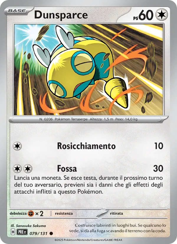 Dunsparce Evoluzioni Prismatiche 079/131