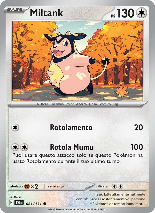 Miltank Evoluzioni Prismatiche 081/131