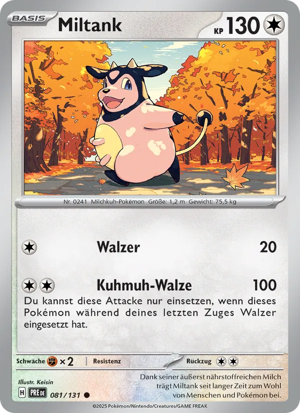 Miltank Prismatische Entwicklungen 081/131