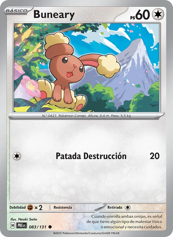 Buneary Evoluciones Prismáticas 083/131