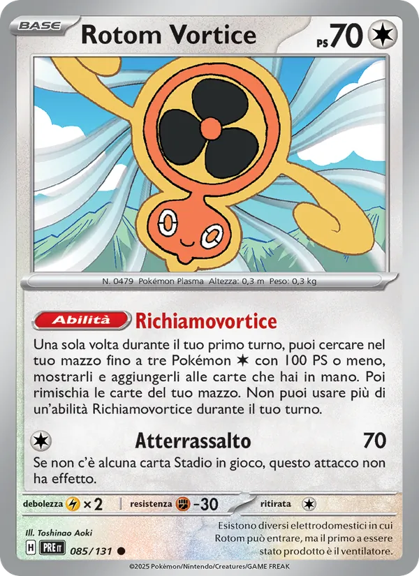 Rotom Vortice Evoluzioni Prismatiche 085/131