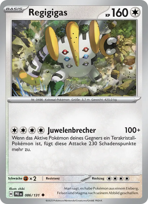 Regigigas Prismatische Entwicklungen 086/131