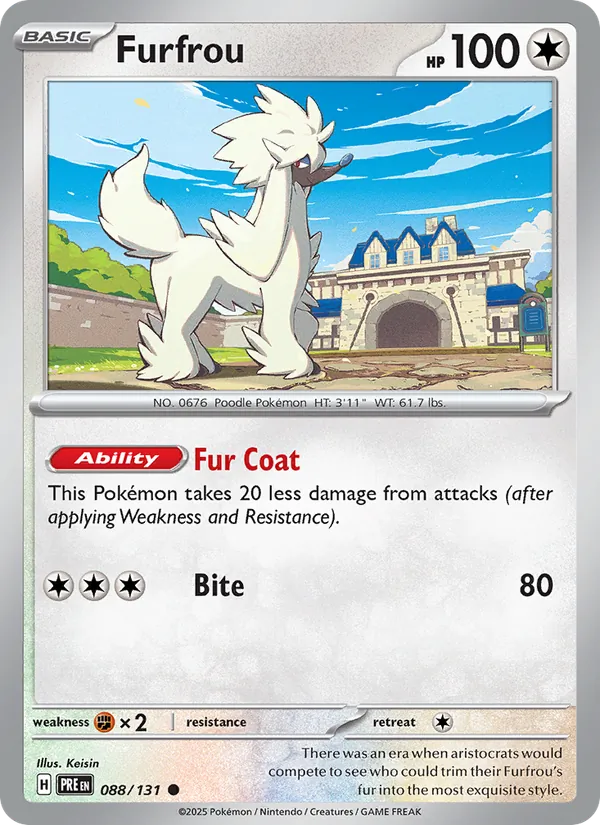 Furfrou Prismatic Evolutions 088/131