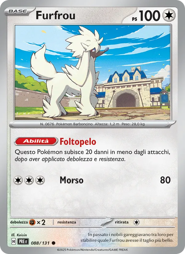 Furfrou Evoluzioni Prismatiche 088/131