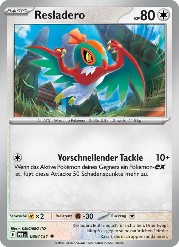 Resladero Prismatische Entwicklungen 089/131