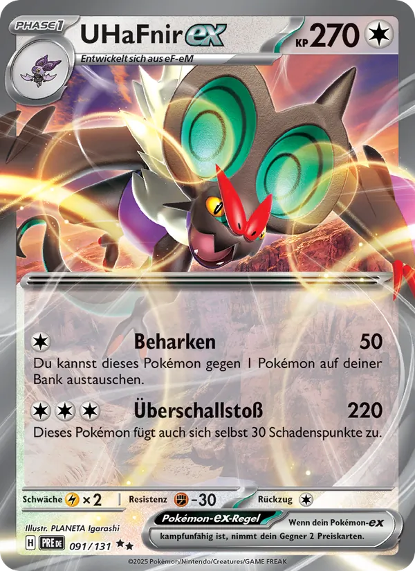 UHaFnir-ex Prismatische Entwicklungen 091/131