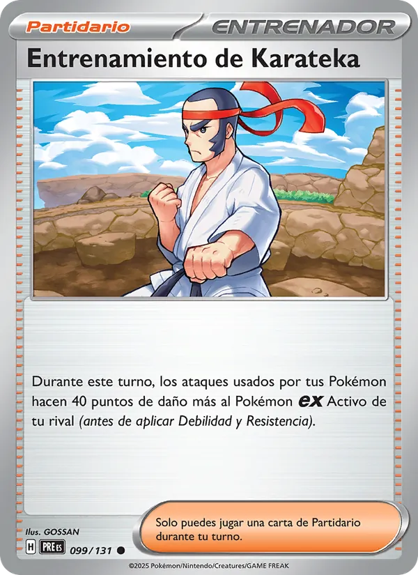 Entrenamiento de Karateka Evoluciones Prismáticas 099/131