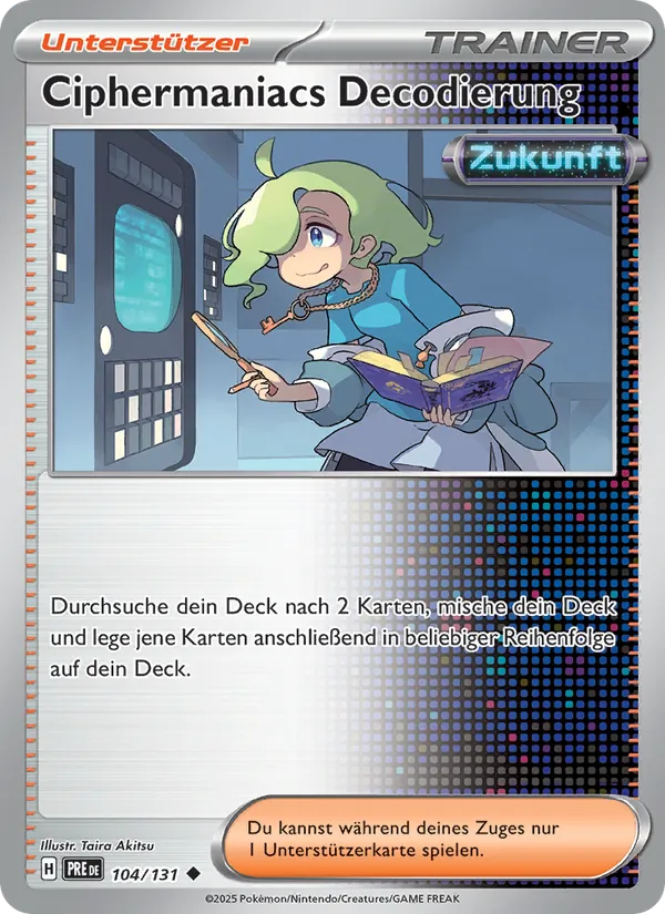 Ciphermaniacs Decodierung Prismatische Entwicklungen 104/131