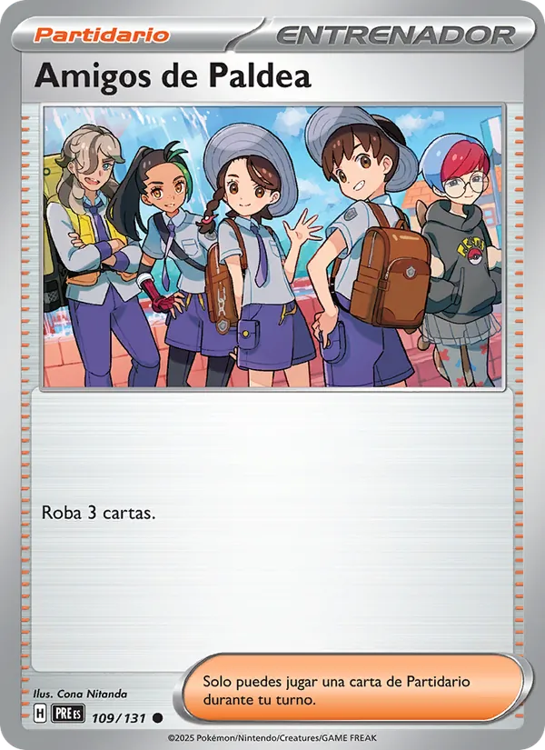 Amigos de Paldea Evoluciones Prismáticas 109/131