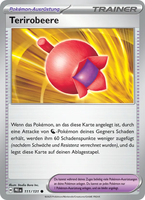 Terirobeere Prismatische Entwicklungen 111/131