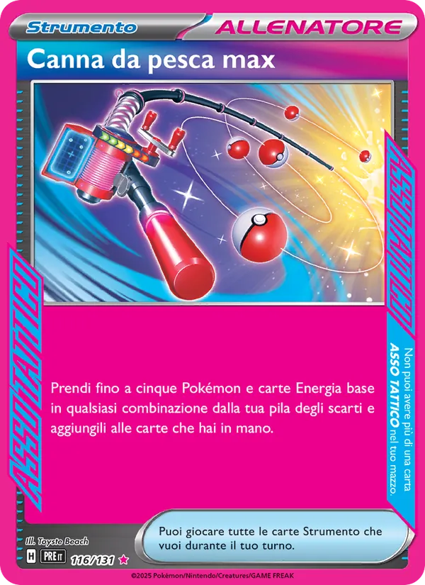 Canna da pesca max Evoluzioni Prismatiche 116/131