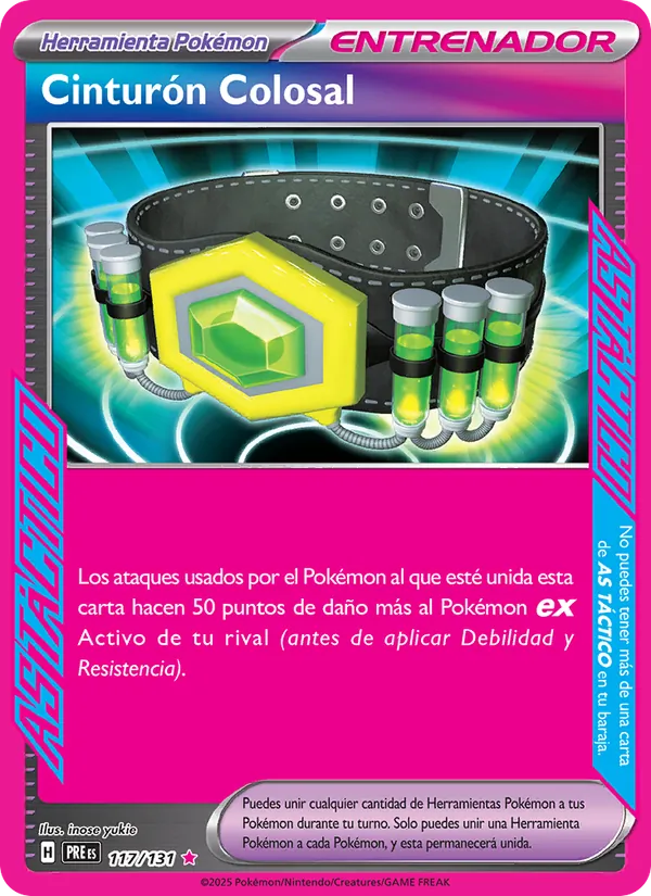 Cinturón Colosal Evoluciones Prismáticas 117/131