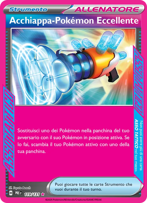 Acchiappa-Pokémon Eccellente Evoluzioni Prismatiche 119/131