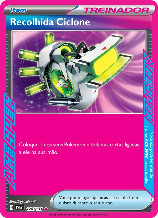 Recolhida Ciclone Evoluções Prismáticas 128/131