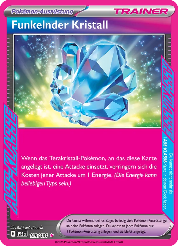 Funkelnder Kristall Prismatische Entwicklungen 129/131