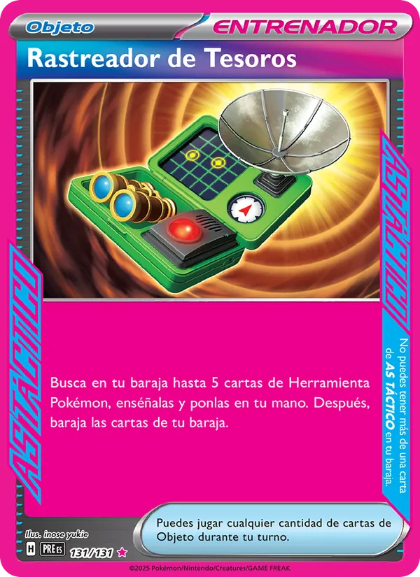 Rastreador de Tesoros Evoluciones Prismáticas 131/131