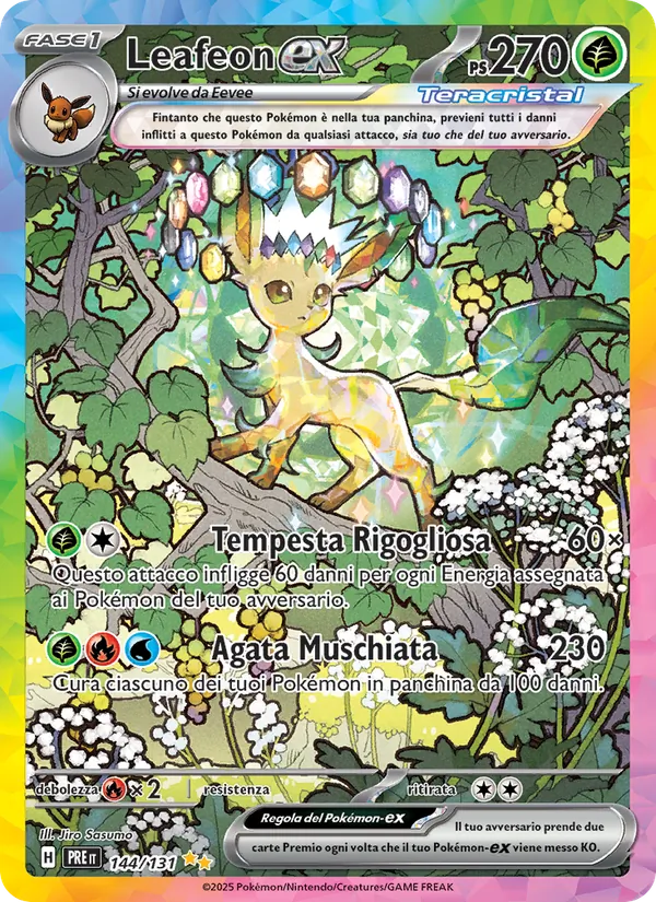 Leafeon-ex Evoluzioni Prismatiche 144/131