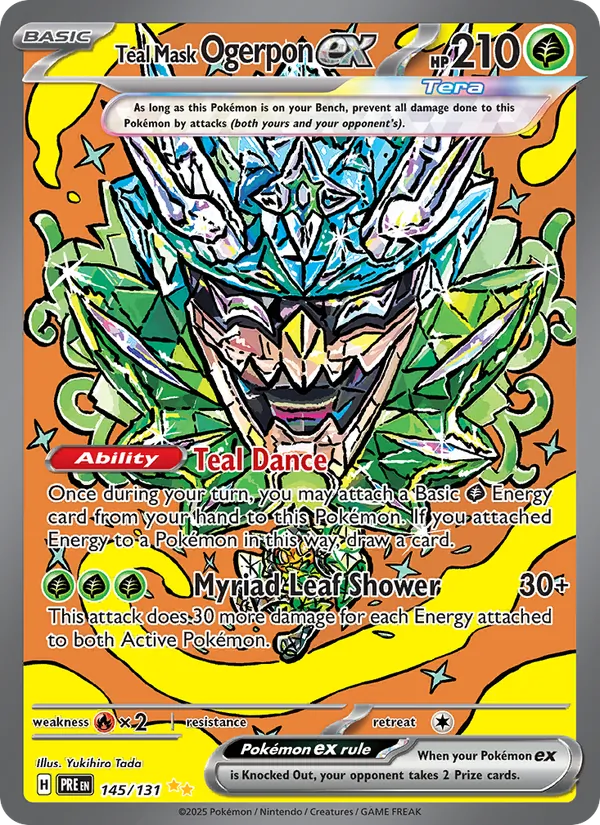 Teal Mask Ogerpon ex Prismatic Evolutions 145/131
