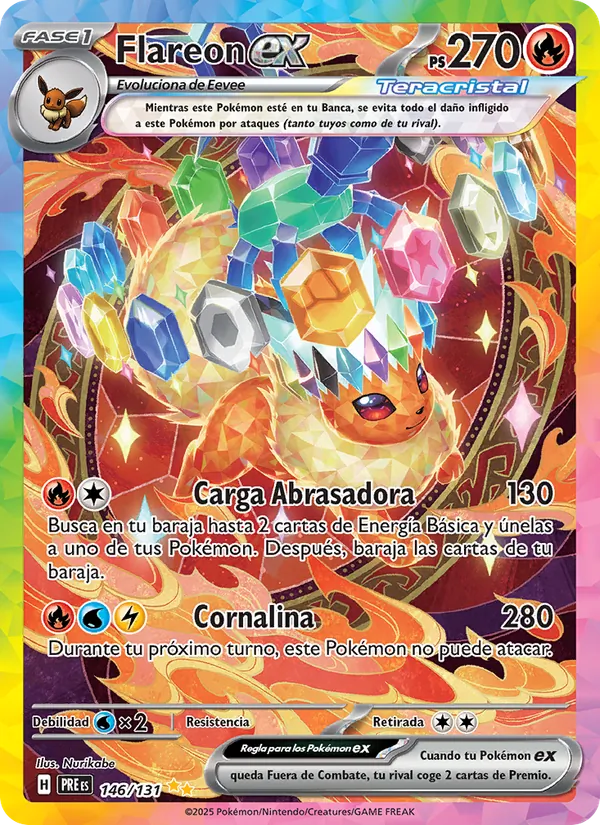 Flareon ex Evoluciones Prismáticas 146/131