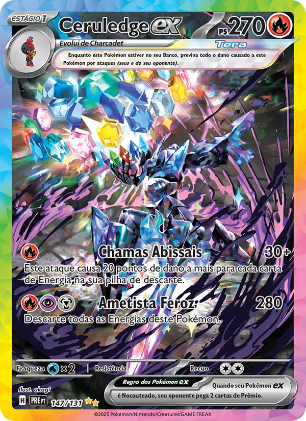 Ceruledge ex Evoluções Prismáticas 147/131