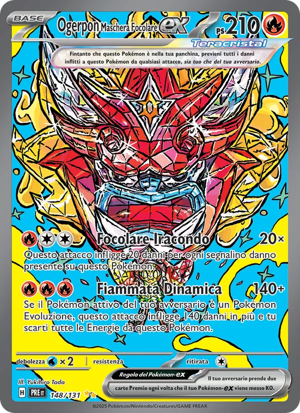 Ogerpon Maschera Focolare-ex Evoluzioni Prismatiche 148/131