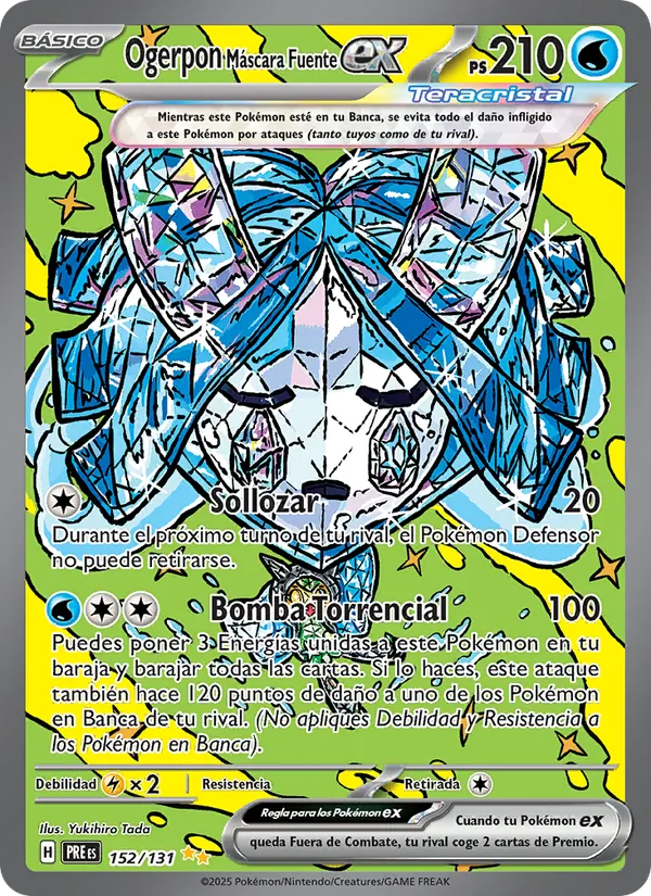 Ogerpon Máscara Fuente ex Evoluciones Prismáticas 152/131