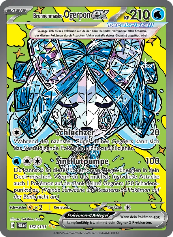 Brunnenmaske-Ogerpon-ex Prismatische Entwicklungen 152/131